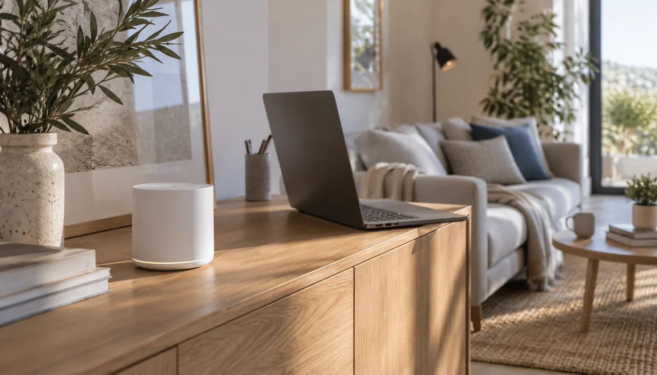 Ordenador y conexión wifi en casa